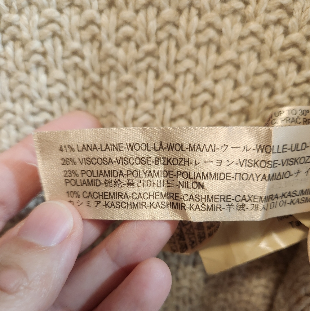 Massimo Dutti Sweater Poncho Shawl - Picture 9 of 16